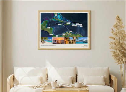 Foto-Kreuzfahrtkarte als Poster (ungerahmt & gerahmt)